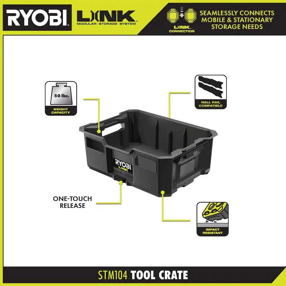 RYOBI LINK Rolling Tool Box with Standard Tool Box - Image 5
