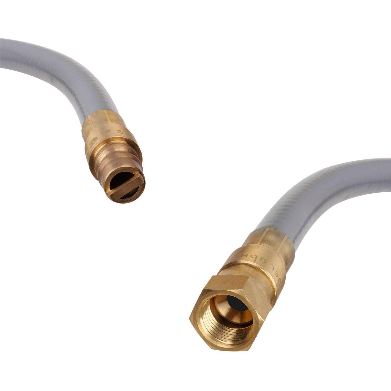 Empava 15 ft. x 3/8 in. Natural Gas Hose with Quick Connect Fittings - Image 2