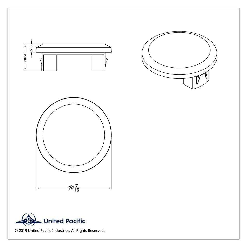 United Pacific 7 Stainless Steel Headlight Retaining Ring 30620B - Image 3