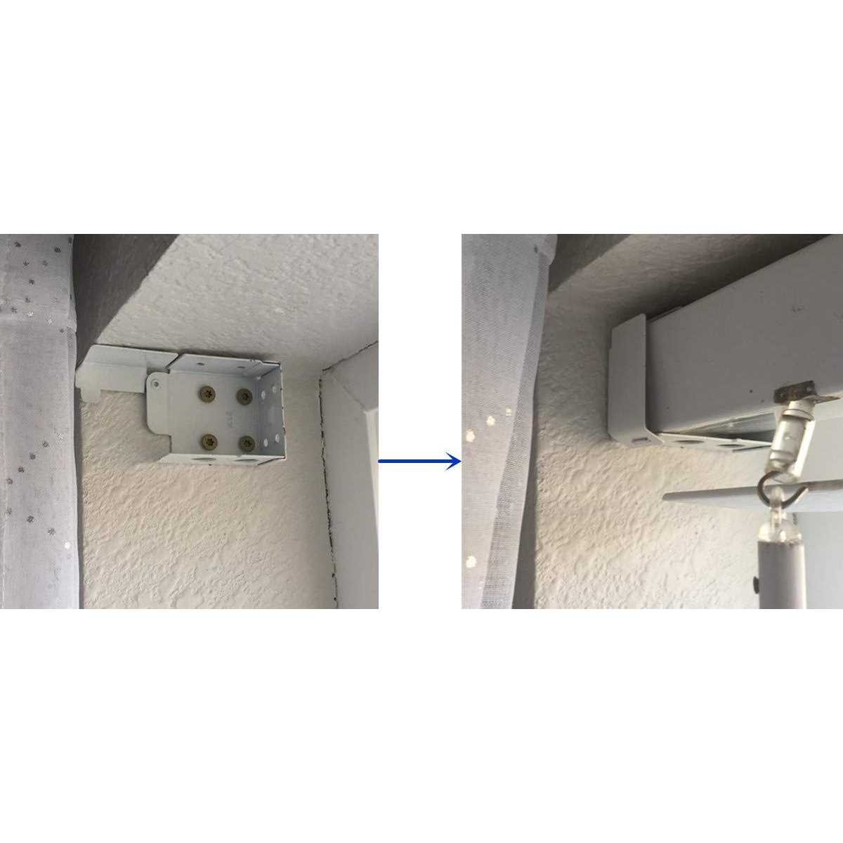 Cutelec 2pcs Box Mounting Bracket for Low Profile Blinds 2inch - Image 3