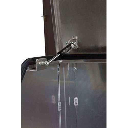 Mytee Products Aluminum Side Mount Semi Truck Tool Box with Saddle Step Open Wide Design & T-Handle Latch Lock - Image 2