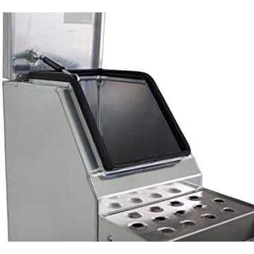 Mytee Products Aluminum Side Mount Semi Truck Tool Box with Saddle Step Open Wide Design & T-Handle Latch Lock - Image 3