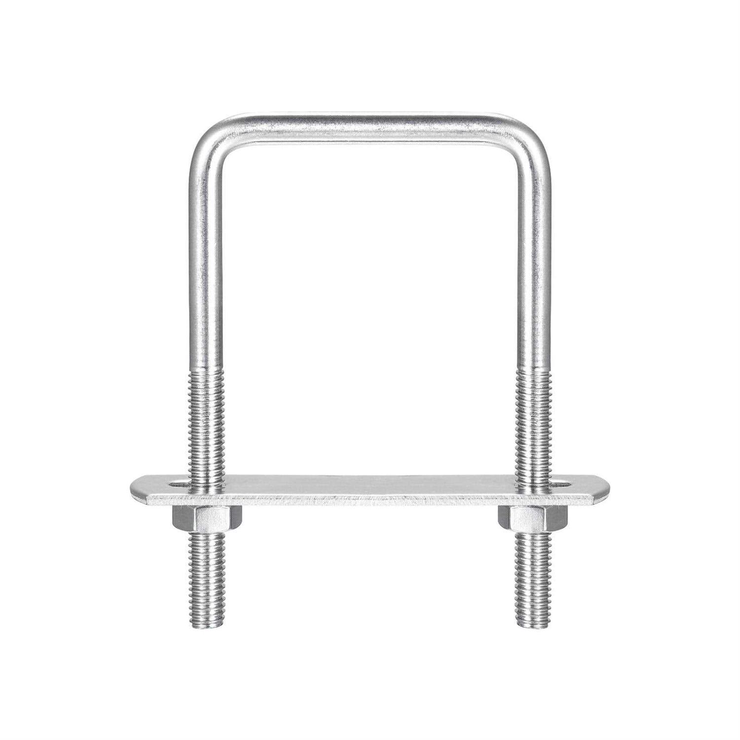 uxcell Square U Bolts, W Nuts and Plate - Image 3