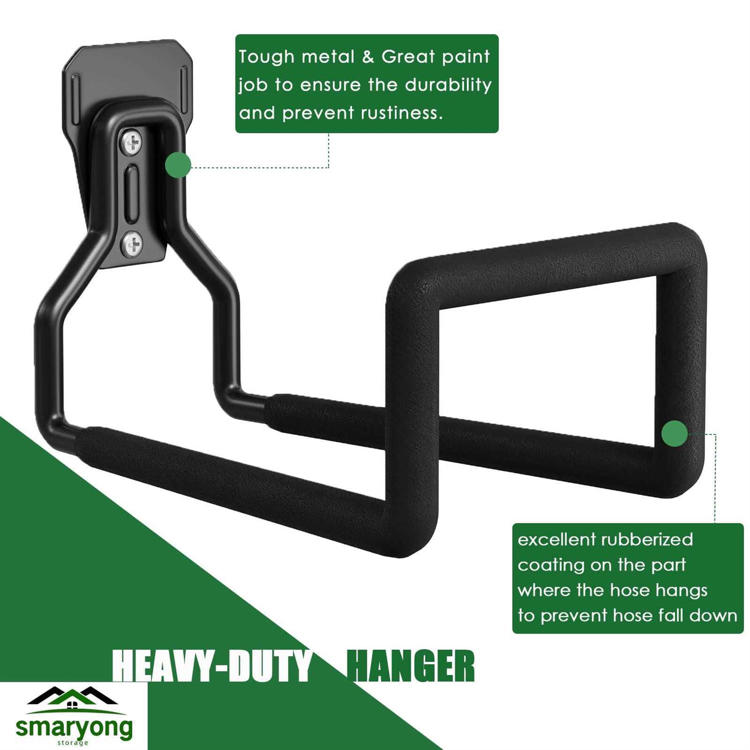 SMARYONG Hose Holder Wall Mount Metal Garden Heavy Duty Water - Image 3