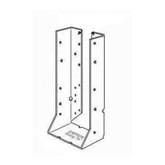 Simpson Strong-Tie HUC28-2 Galvanized Face-Mount Concealed-Flange Joist Hanger for Double 2x8 - Image 3