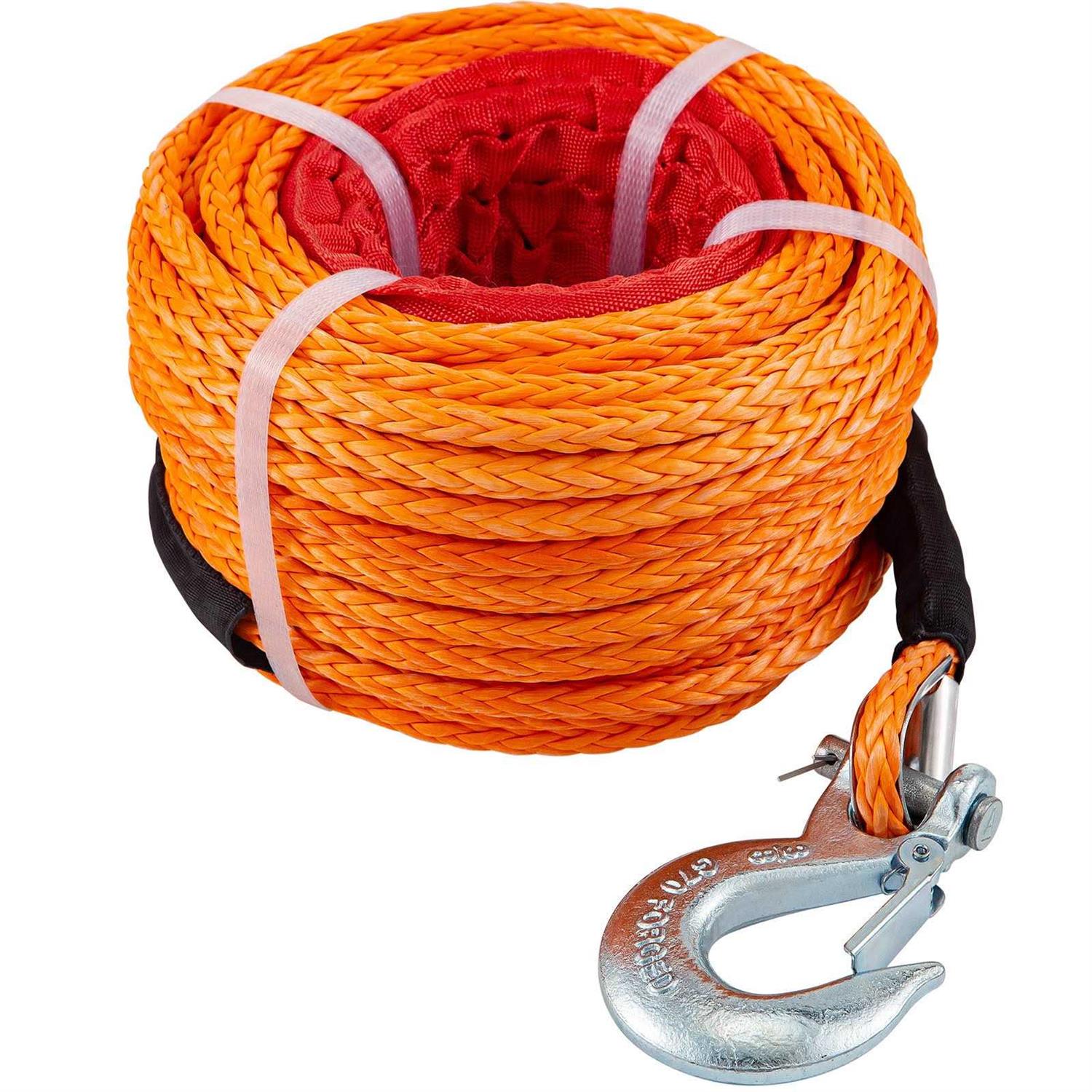 VEVOR Synthetic Winch Rope 100ft Winch Cable with G70 Hook Working Strength - Image 5