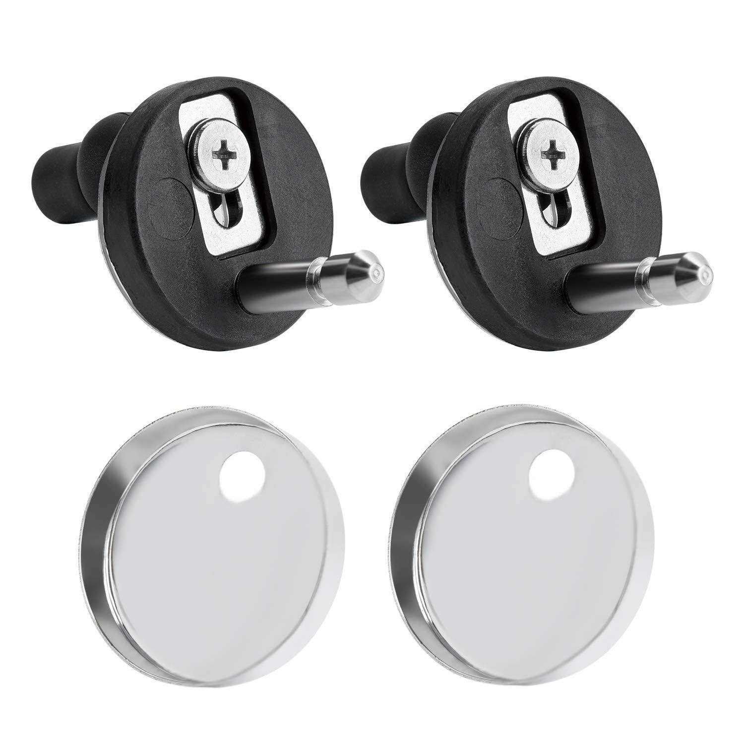 Upgraded 2 Full Set Toilet Seat Hinge Fixings Top Fix Nuts Screws Quick Release - Image 4