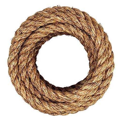 Twisted Manila Rope SGT Knots 3 Strand Natural Fiber Rope - Image 4