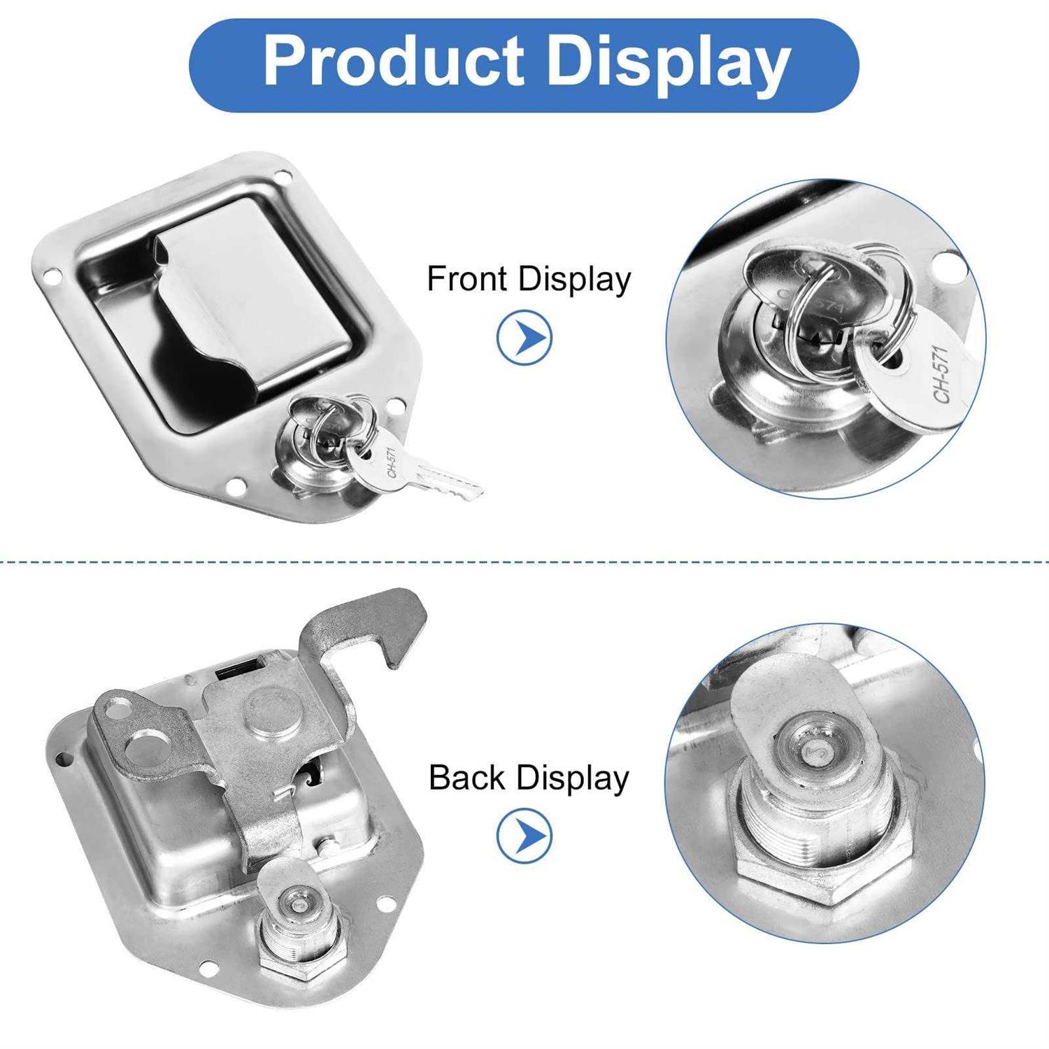 Truck Tool Box Lock Replacement 1 Pack Keyed Different 5/8 Cylinder for Truck Toolbox Handle Latch - Image 4
