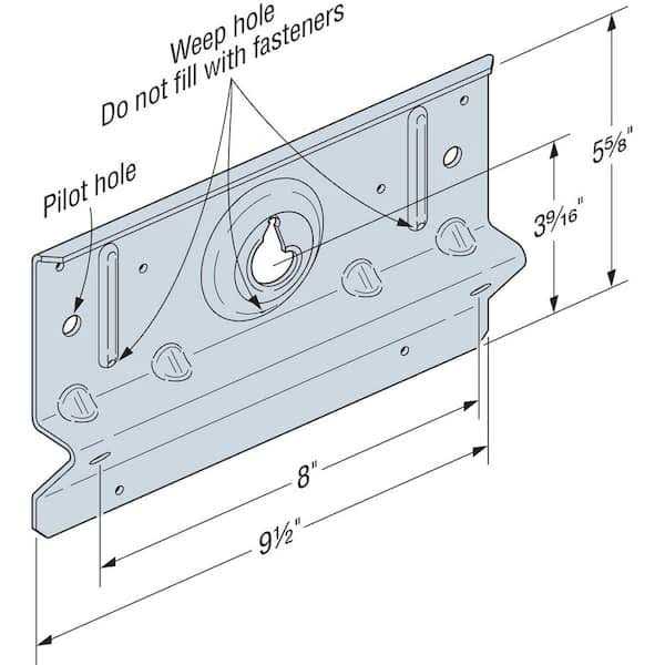 Simpson BVLZ-KT1 Brick Veneer Ledger Connector - Image 5