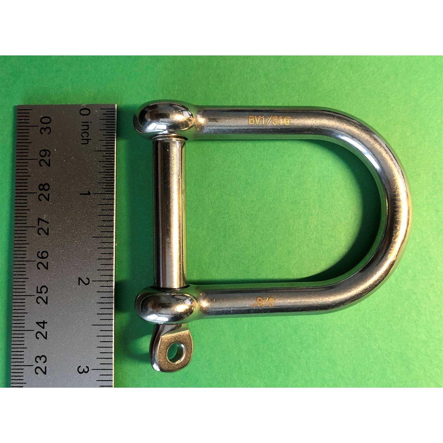 US Stainless Stainless Steel 316 D Shackle Marine Grade - Image 4