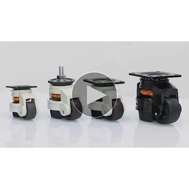 Skelang Leveling Machine Caster Model-80 Large Top Plate Leveling Wheel with Retractable NBR Pad for Heavy Workbench - Image 5
