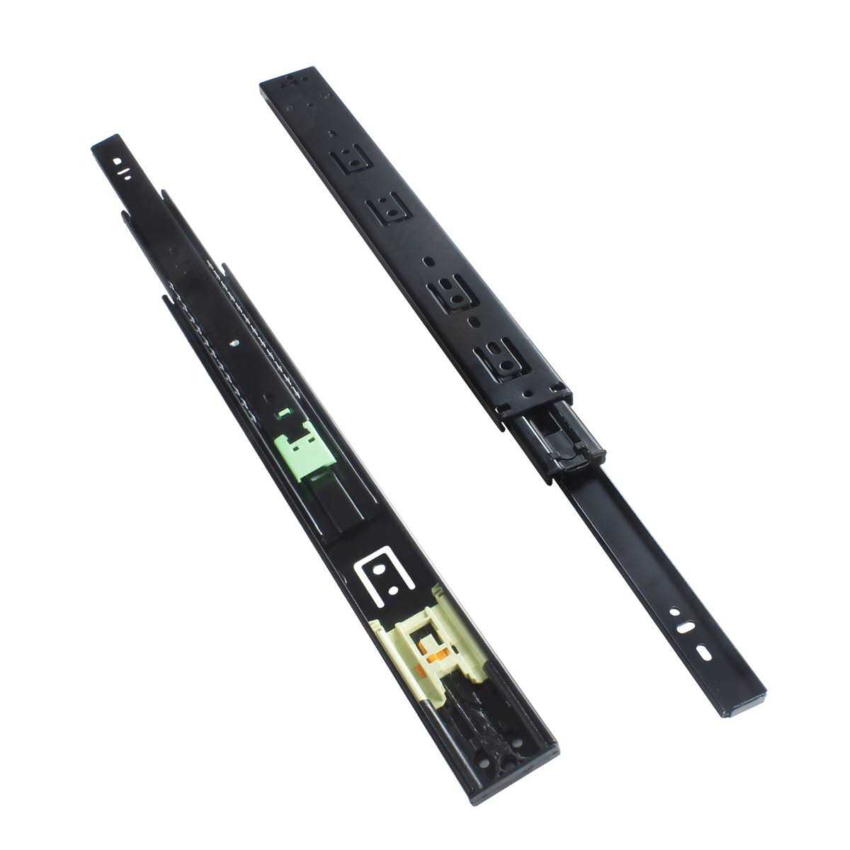 VADANIA Vf1245 Push to Open Drawer Slides Ball Bearing Side Mount 3-Fold Full Extension - Image 5