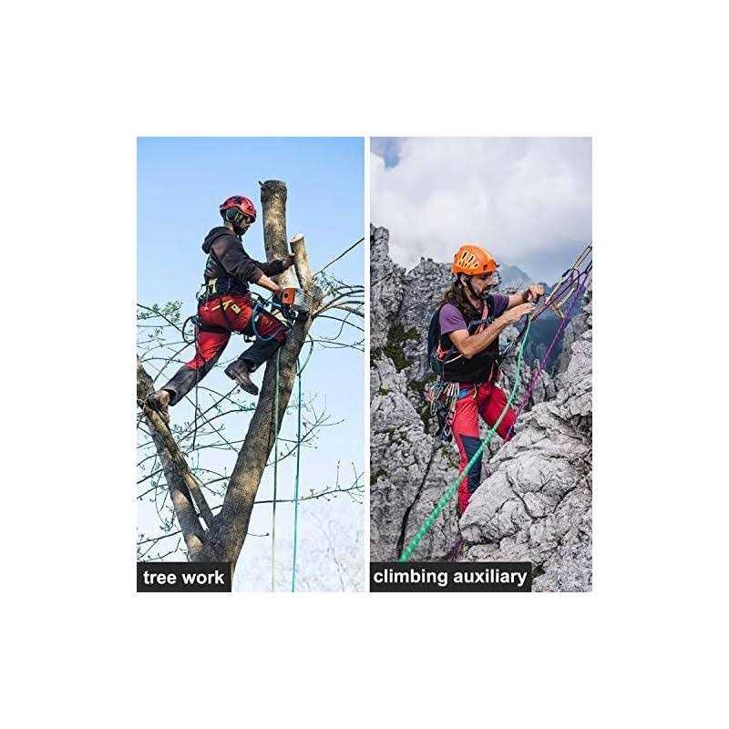 Crayza Double Braided Polyester Rope Strong Arborist Rigging Rope 48 Strands for Climbing Tree Work Pulling Swing Sailing - Image 4