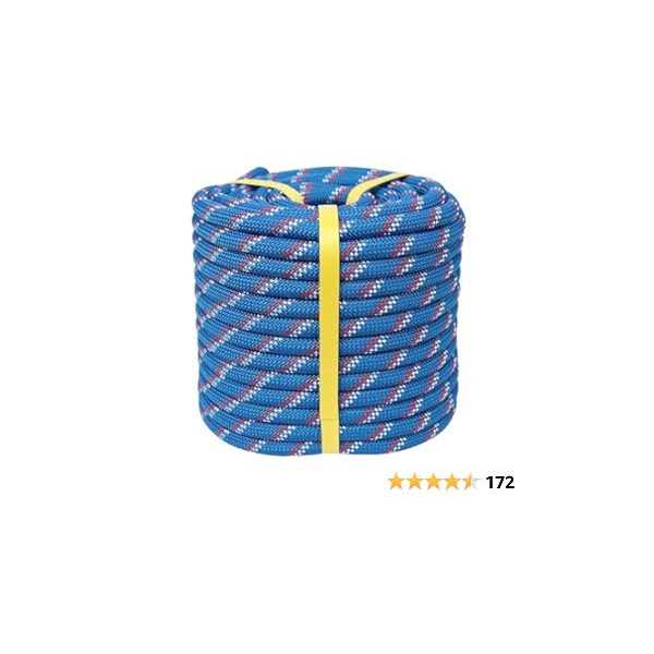 Crayza Double Braided Polyester Rope Strong Arborist Rigging Rope 48 Strands for Climbing Tree Work Pulling Swing Sailing - Image 5