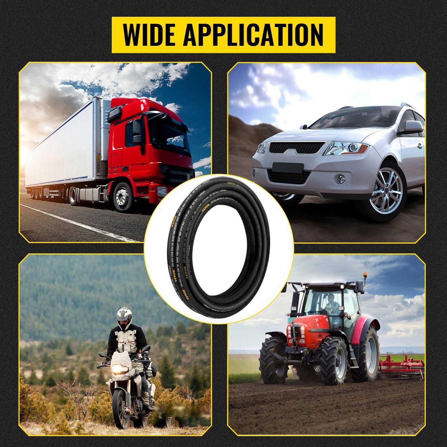 VEVOR Hydraulic Hose Coiled Hydraulic Hose PSI - Image 3