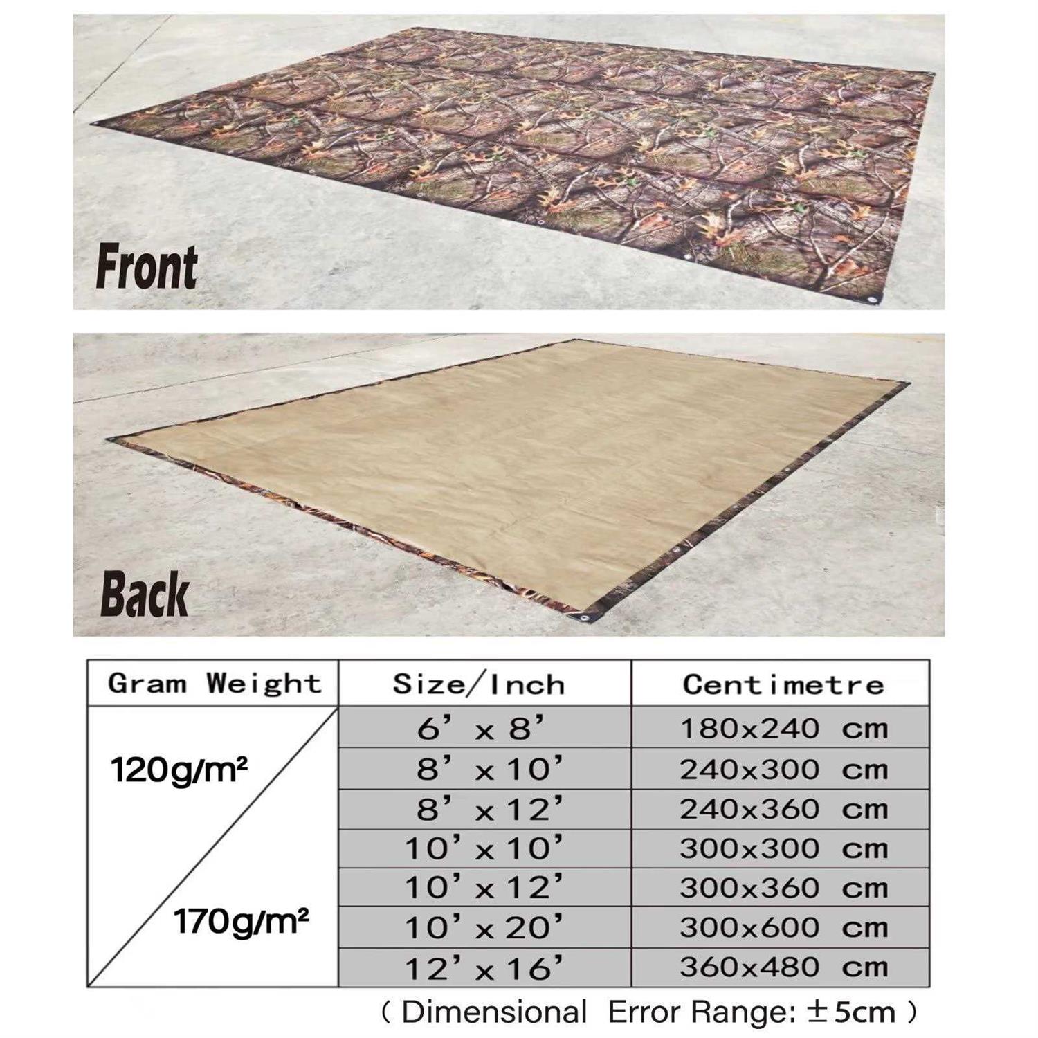 Tongcamo Heavy Duty 8 Mil Tarp Cover Waterproof Uv Resistant Tarpaulin Used for Outdoor - Image 3