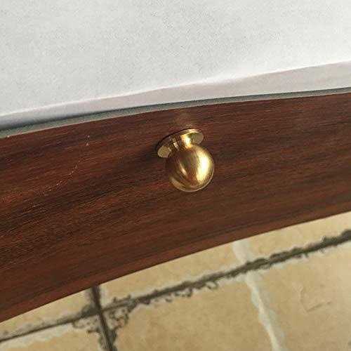 rzdeal 4pcs 19MM Diameter Round Solid Brass Pulls Antique Cabinet Drawer Small Handles Modern Minimalist Handles Knobs - Image 4