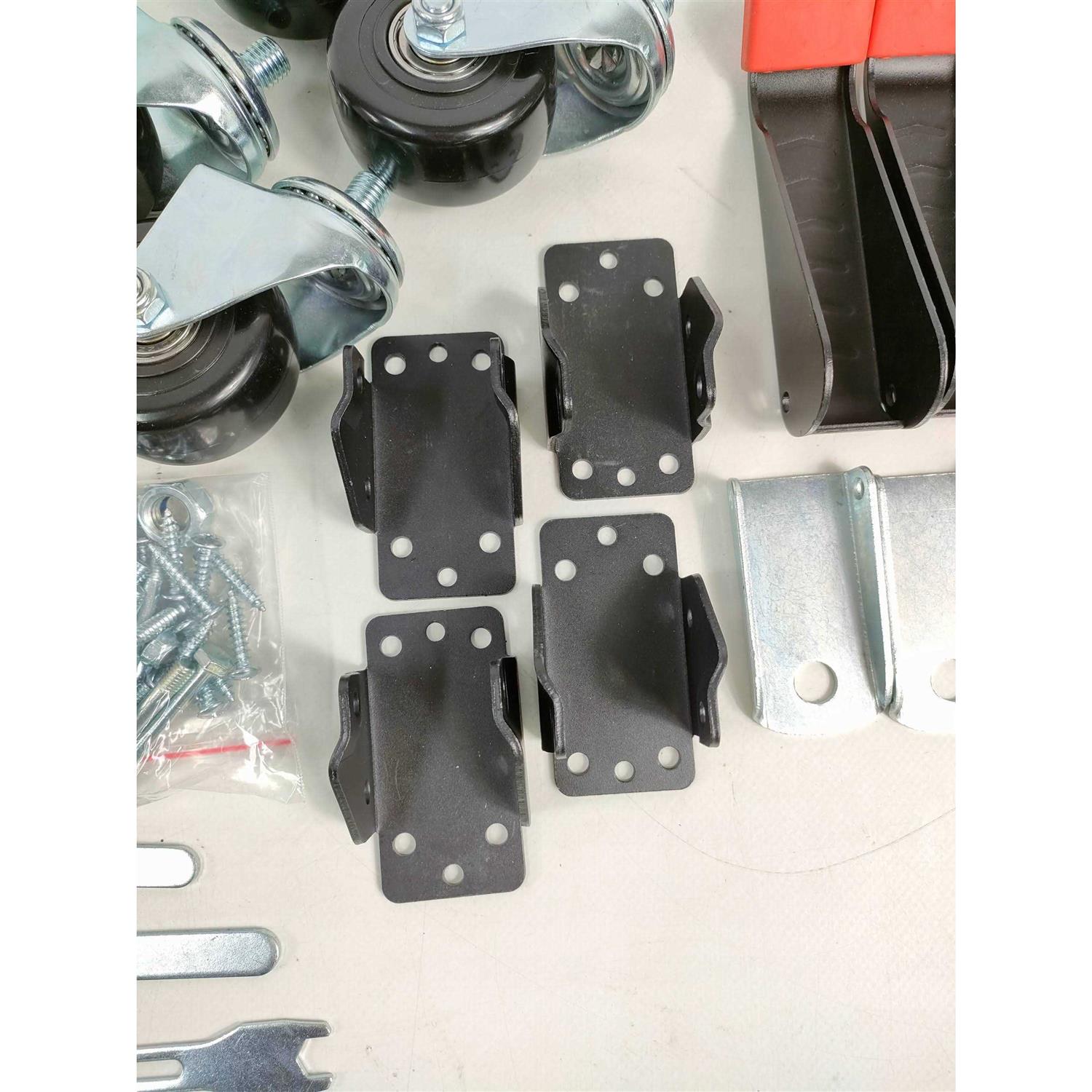 Spacekeeper Workbench Casters kit 660 Lbs 4 Heavy Duty Retractable Caster Designed for Workbenches Machinery & Tables - Image 4