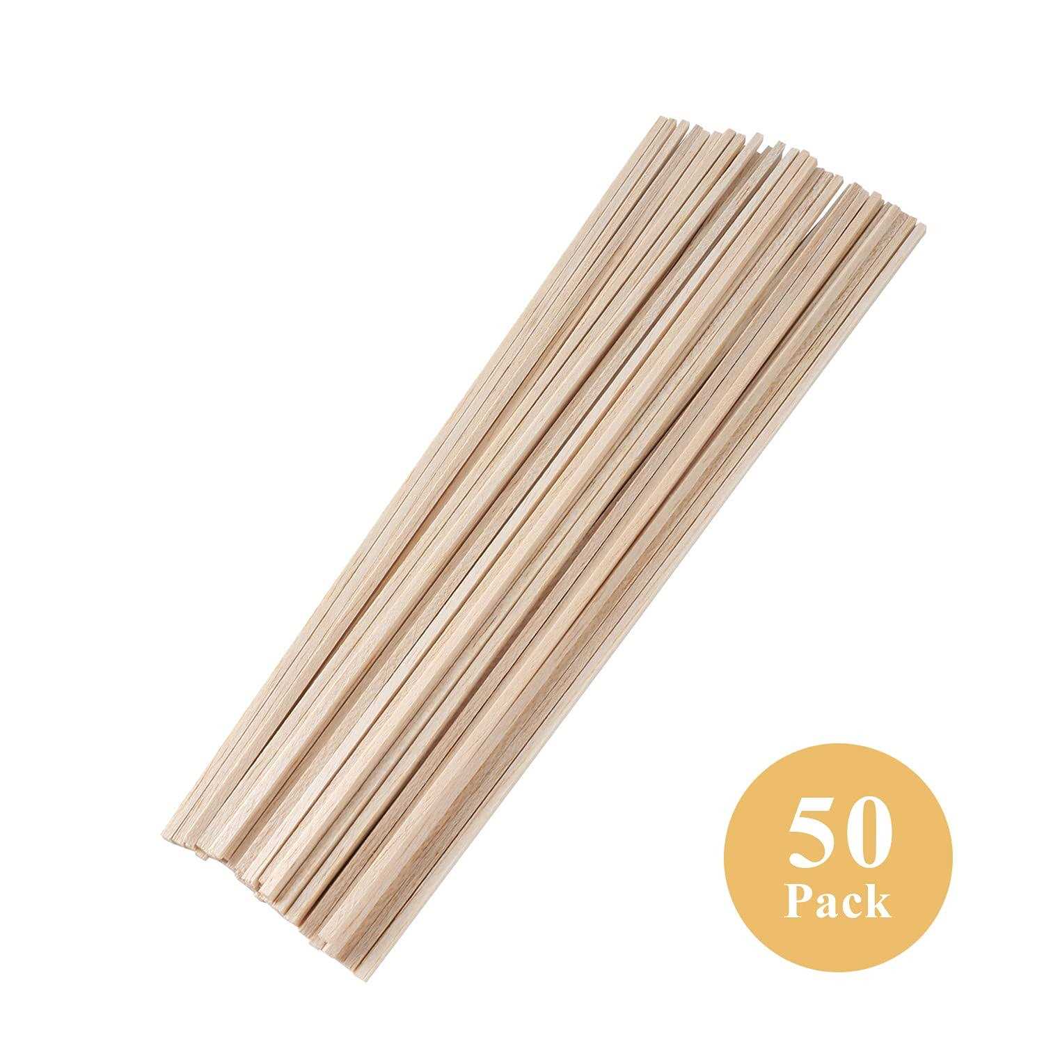 Craftiff Balsa Wood Sticks 1/4 Inch Square Dowels Strips 12 Long - Image 3