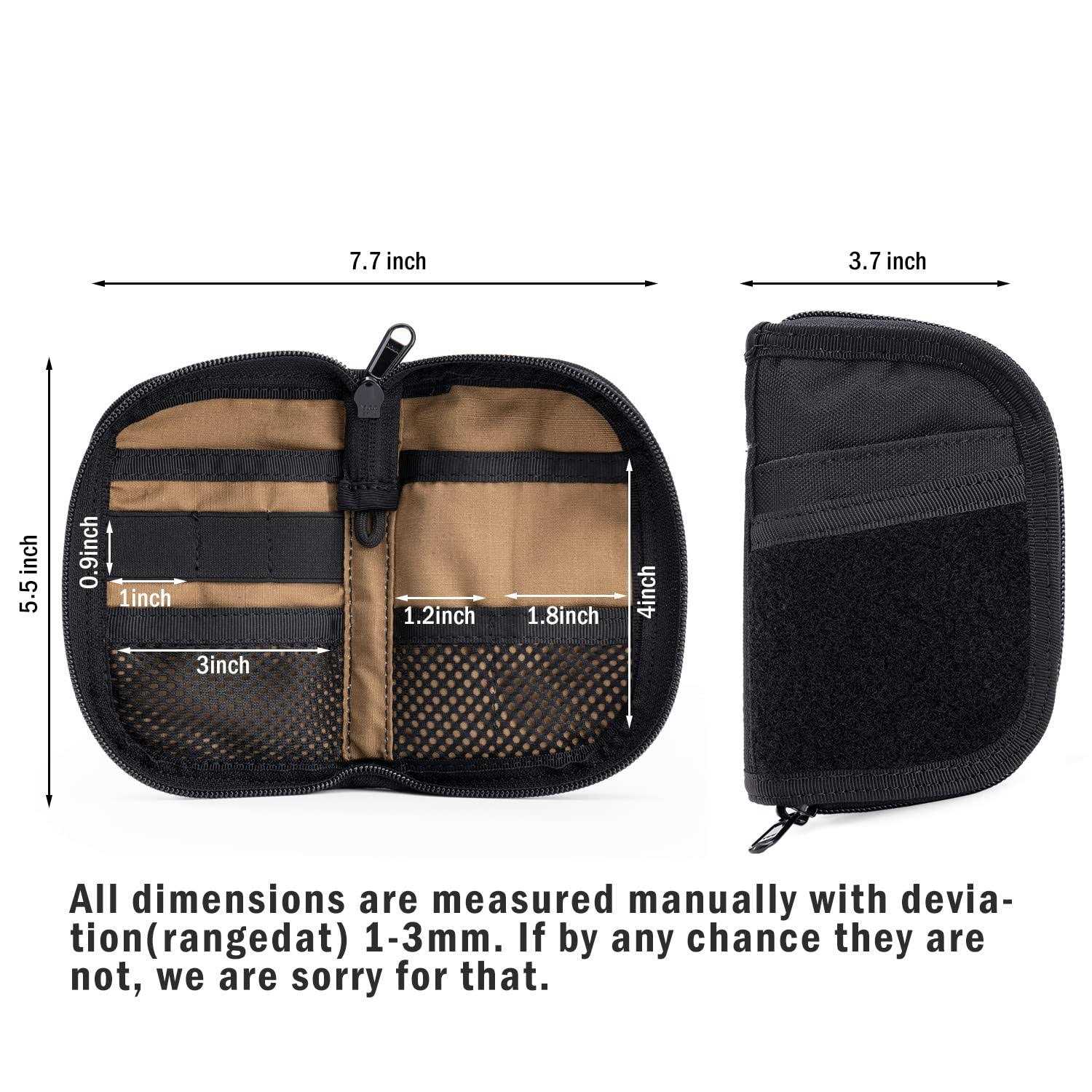 VIPERADE VE10 Tool Pouch EDC Pocket Organizer for Men Small EDC Organizer Pouch with 7 Pockets - Image 4