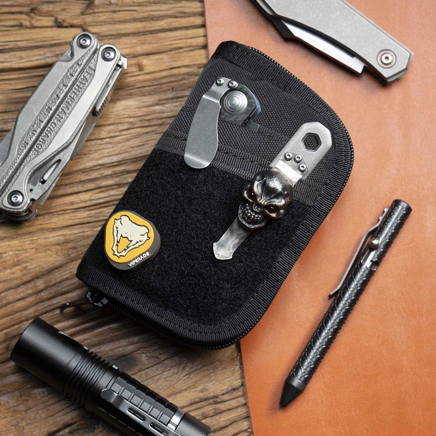 VIPERADE VE10 Tool Pouch EDC Pocket Organizer for Men Small EDC Organizer Pouch with 7 Pockets - Image 5