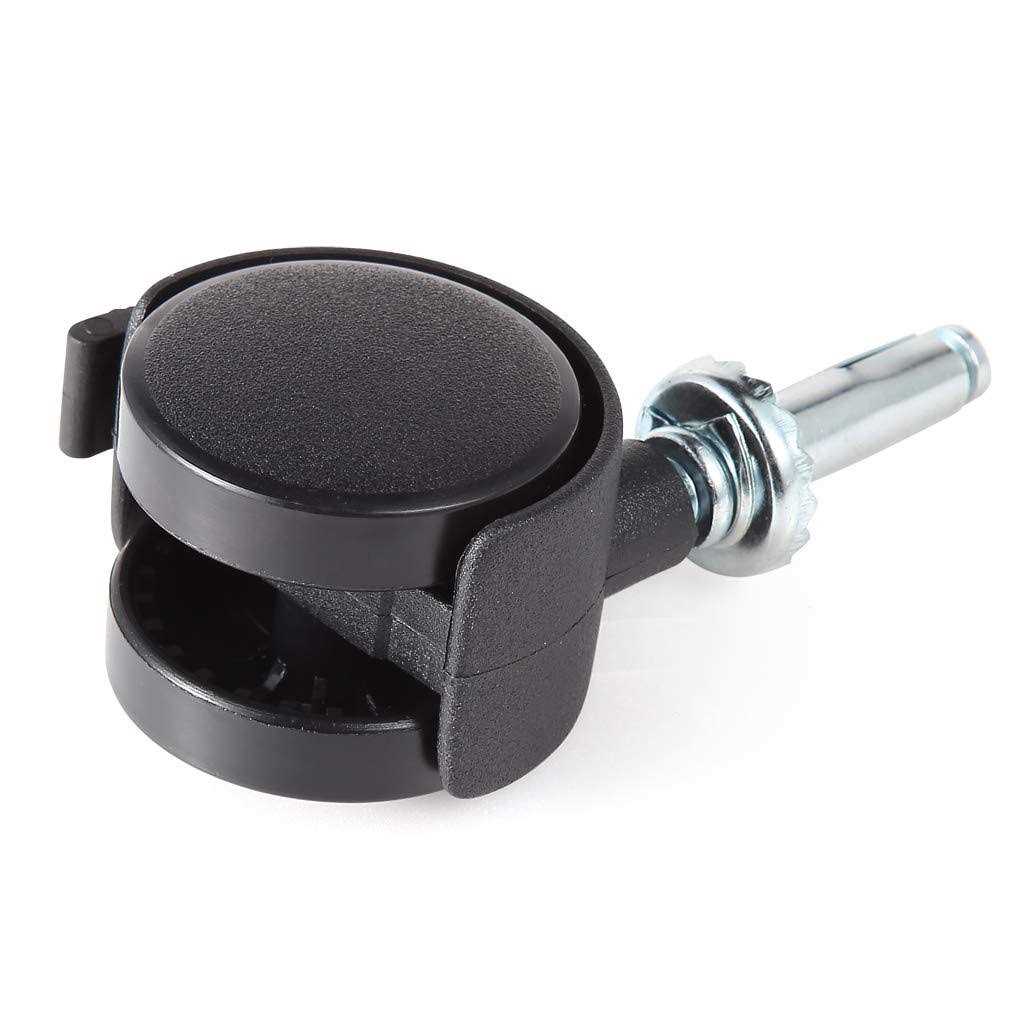 Skelang 4 Pcs 1.5 Grip Neck Caster Stem Diameter 5/16 Swivel Stem Caster Wheel with Brake Replacement for Cart - Image 5