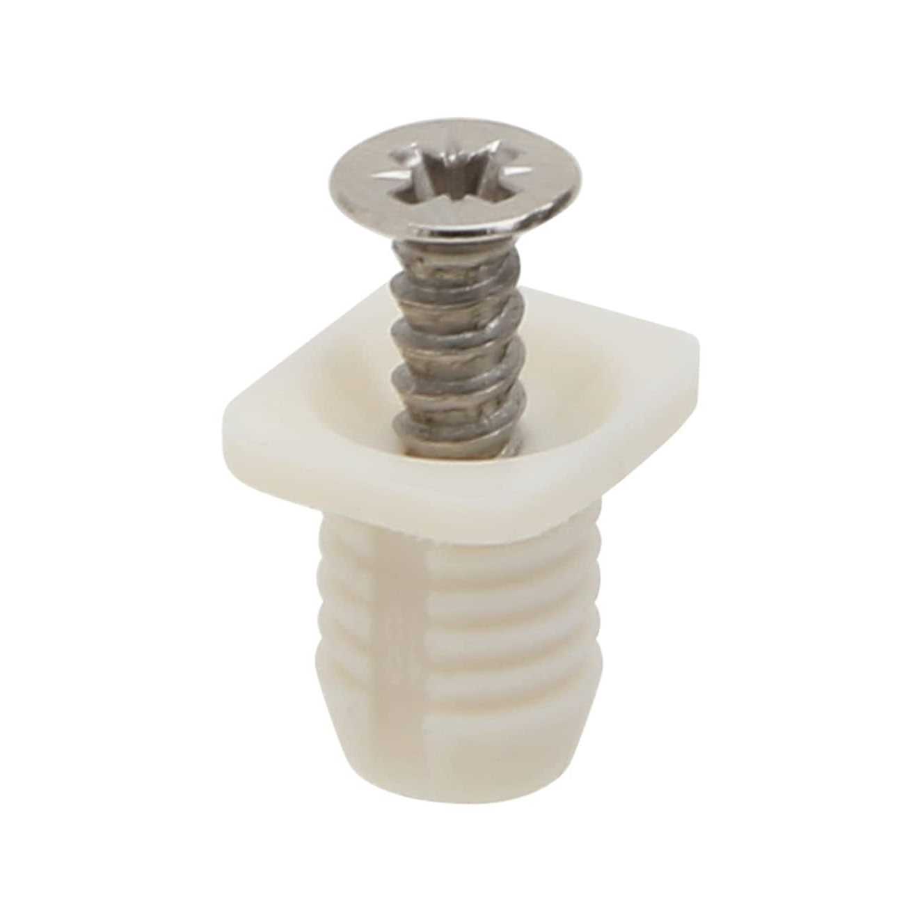 Silverline Hardware silverline 8mm plastic hinge dowel inserts with screws - Image 3