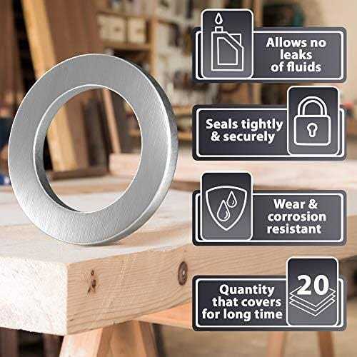 20pcs Oil Drain Plug Gasket Washer Crush Seal – 14mm Replacement for Honda/Acura - Image 3