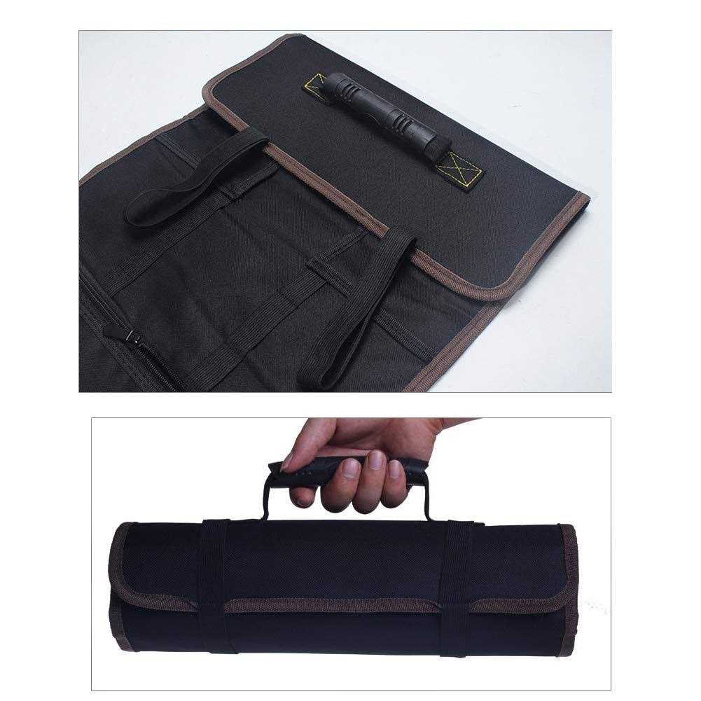 Kani Large Wrench Roll Up Tool Roll Pouch Bag with 22 Pockets - Image 2