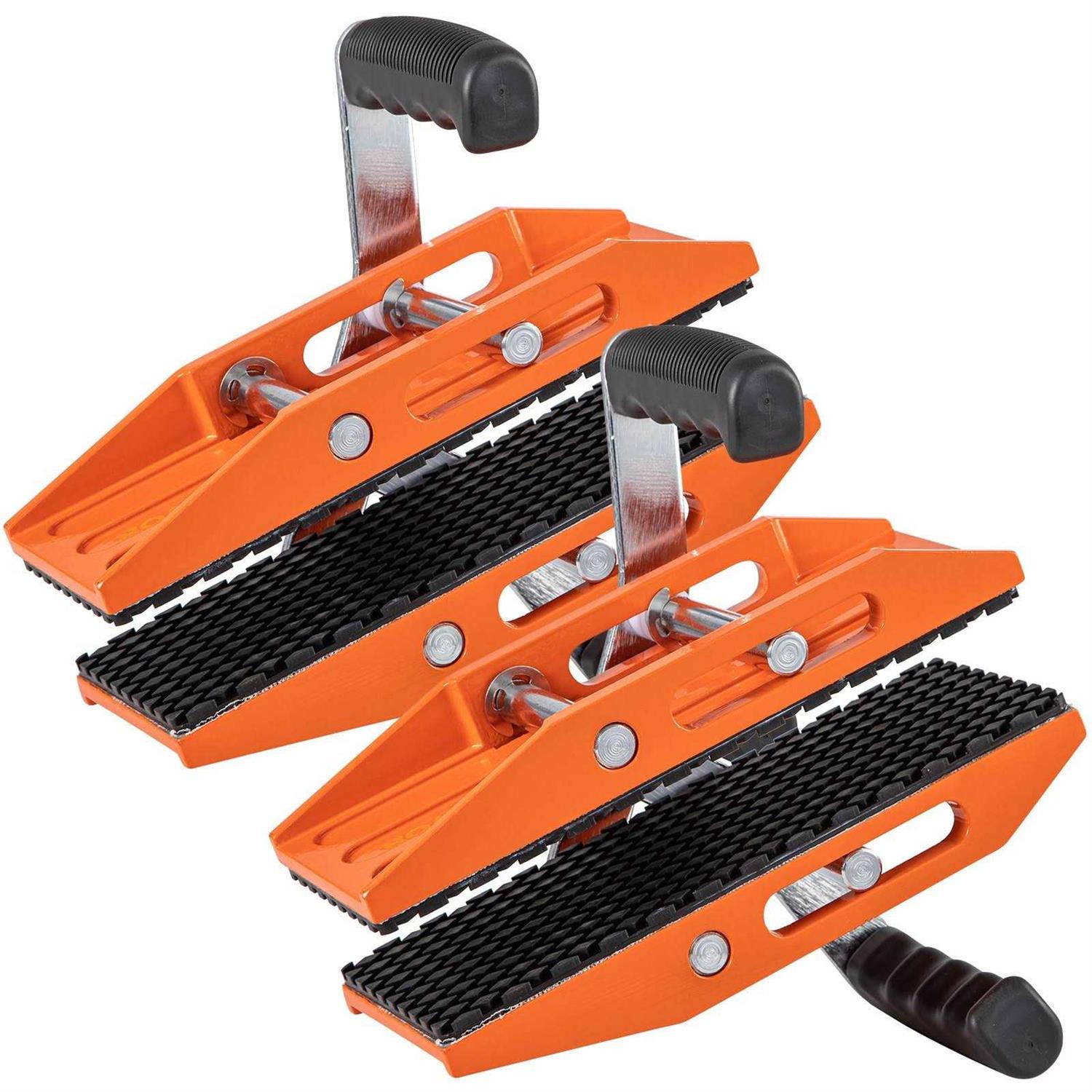 VEVOR 2 PCS Double Handed Stone Carrying Clamps Granite Lifting Tools with Slip-proof Rubber Pads - Image 4