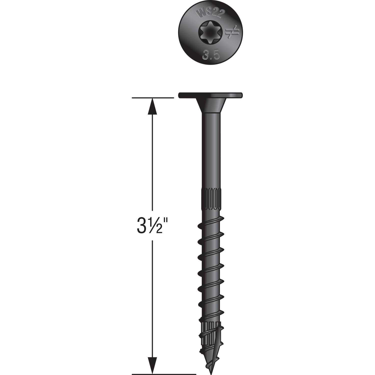 Simpson Strong-Tie Outdoor Accents SDWS22312DBB-RN1 Structural Screw - Image 5