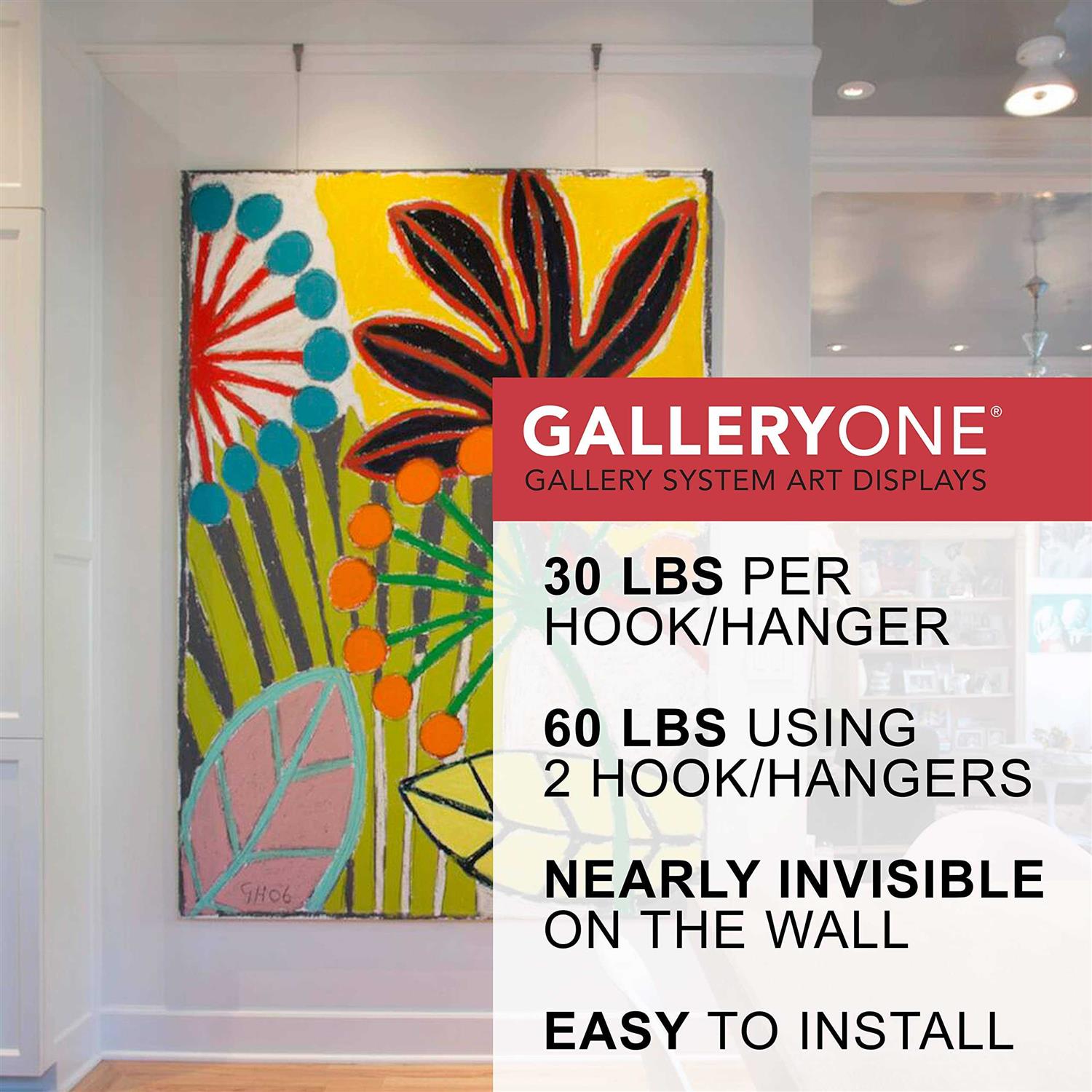 Gallery System Picture Rail Art Hanging Kit - Image 3