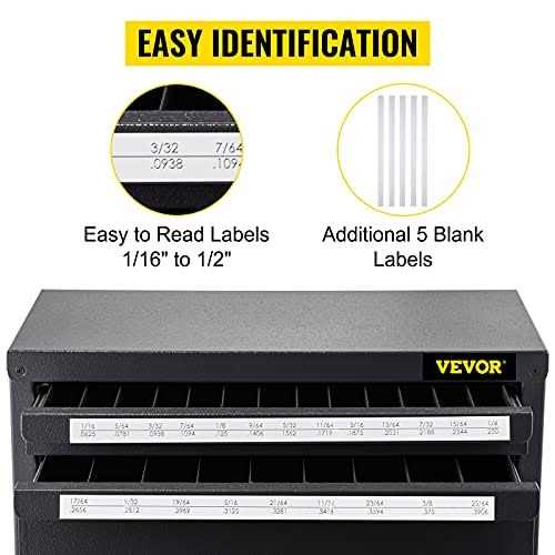 VEVOR Drill Bit Dispenser Cabinet Three-Drawer Drill Bit Dispenser - Image 5