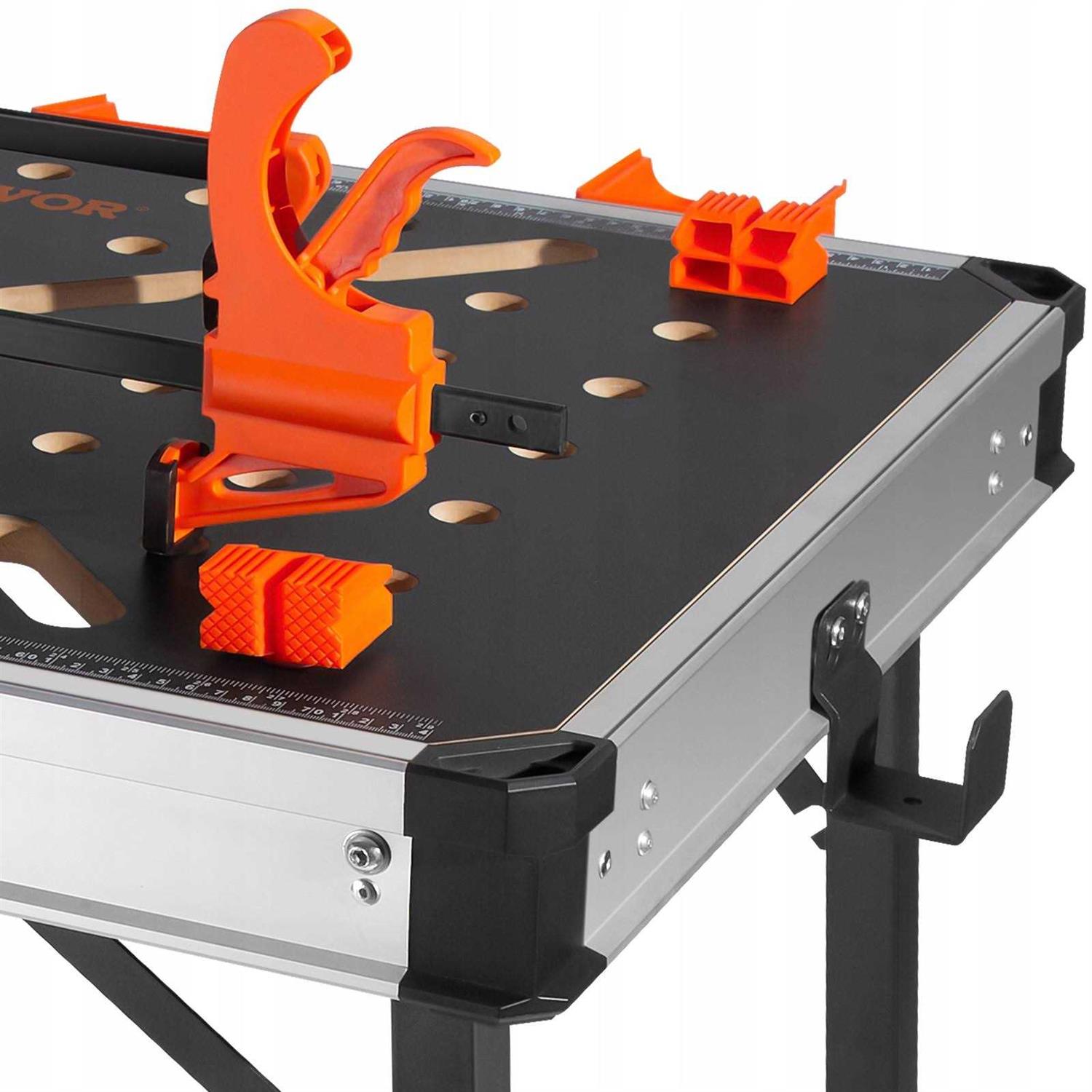 VEVOR Folding Work Table 2-in-1 as Sawhorse & Workbench 1000 lbs Load Capacity - Image 3