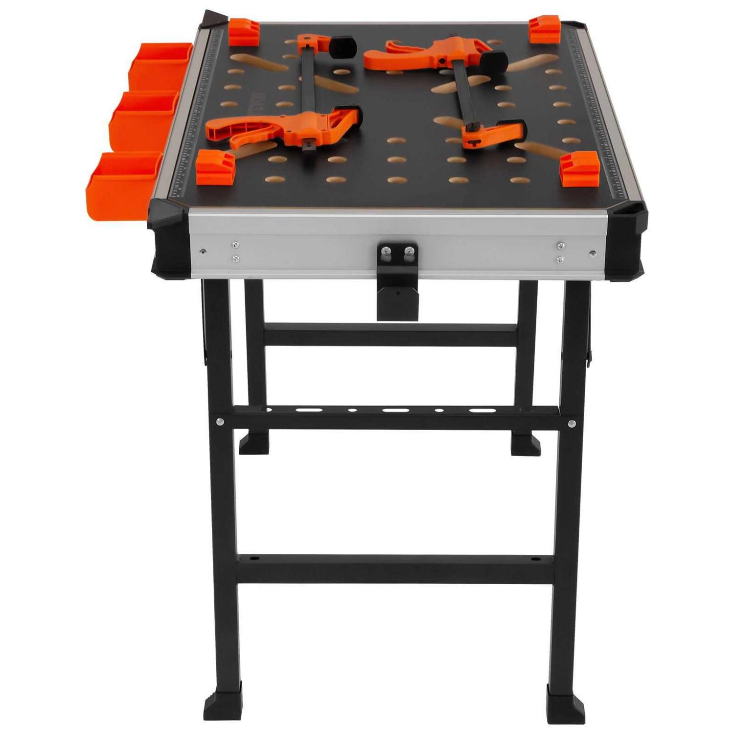 VEVOR Folding Work Table 2-in-1 as Sawhorse & Workbench 1000 lbs Load Capacity - Image 4