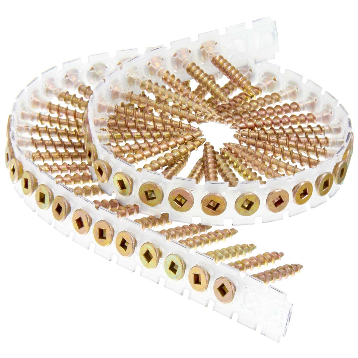 Senco 08F150Y 8-Gauge 1-1/2 in. Collated Flooring Screws - Image 5