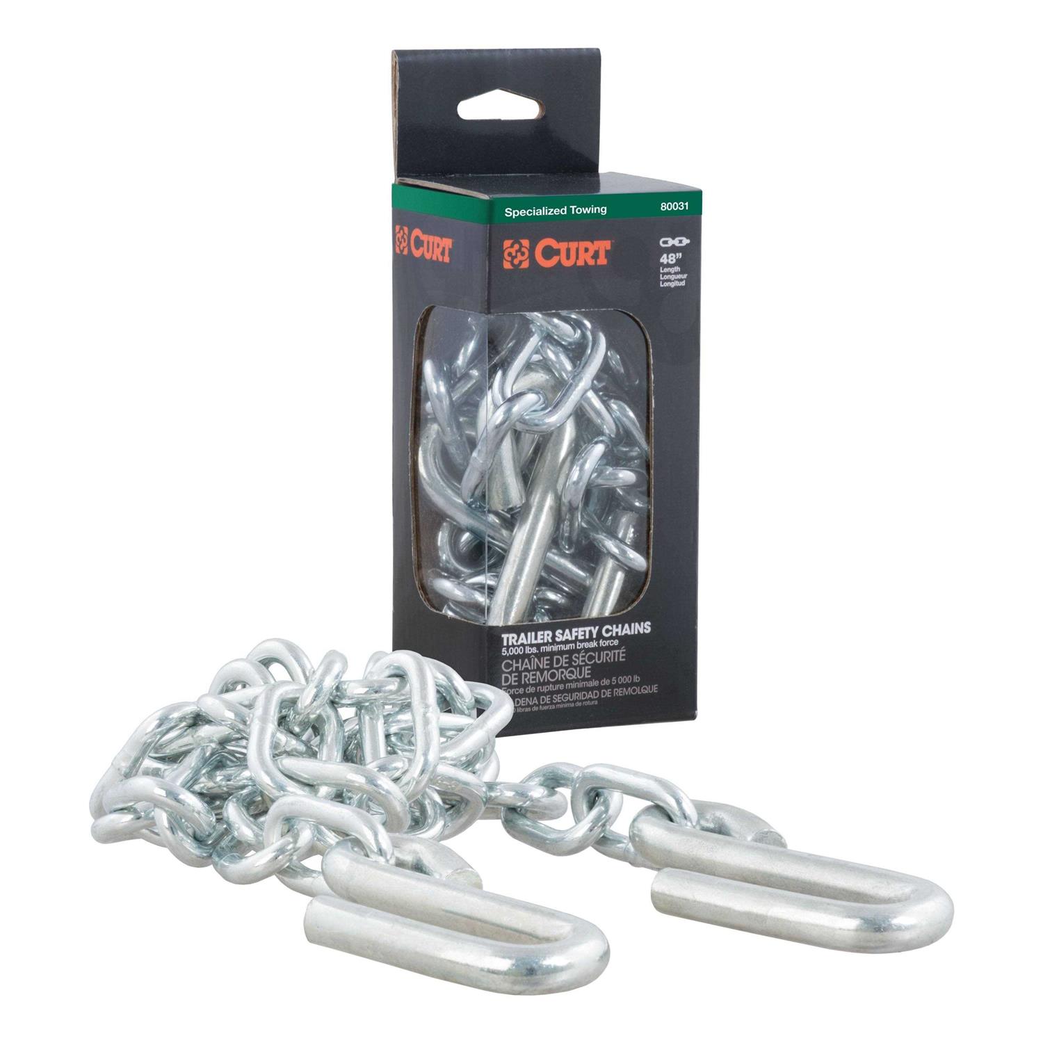 Curt Safety Chain with 2 S-Hooks 80031 - Image 4