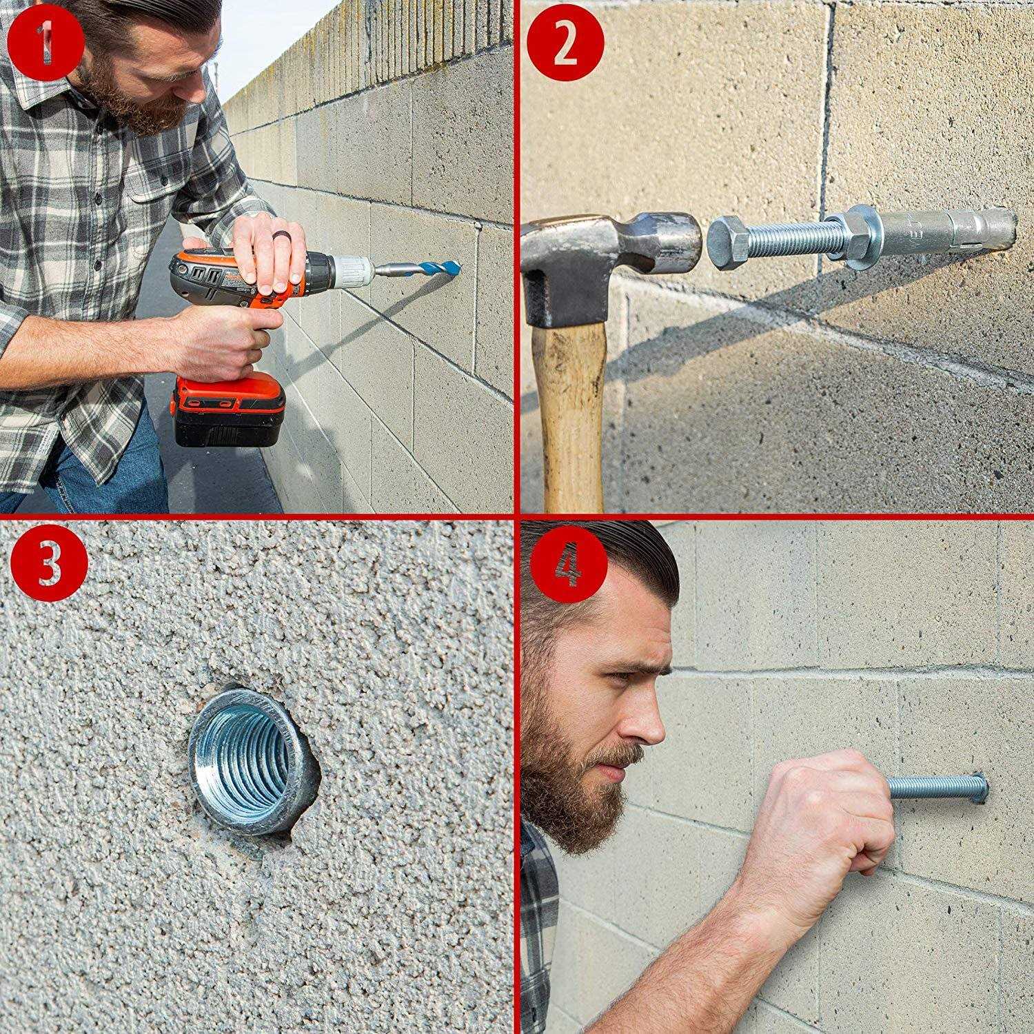 Qty 5 Wej-It Drop-In Concrete Anchor 7/8 Dia PD-58 - Image 5