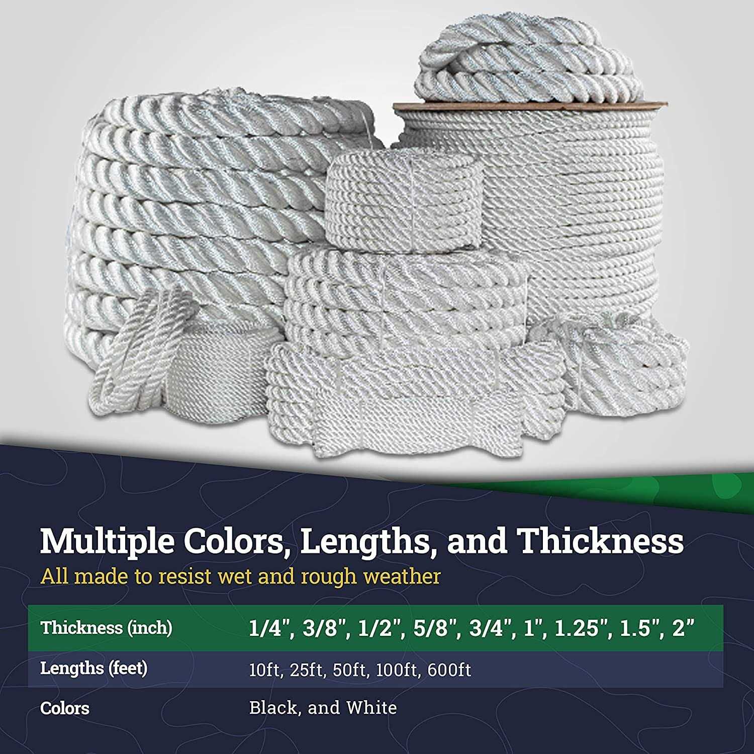 SGT KNOTS Twisted Nylon Rope - Image 3