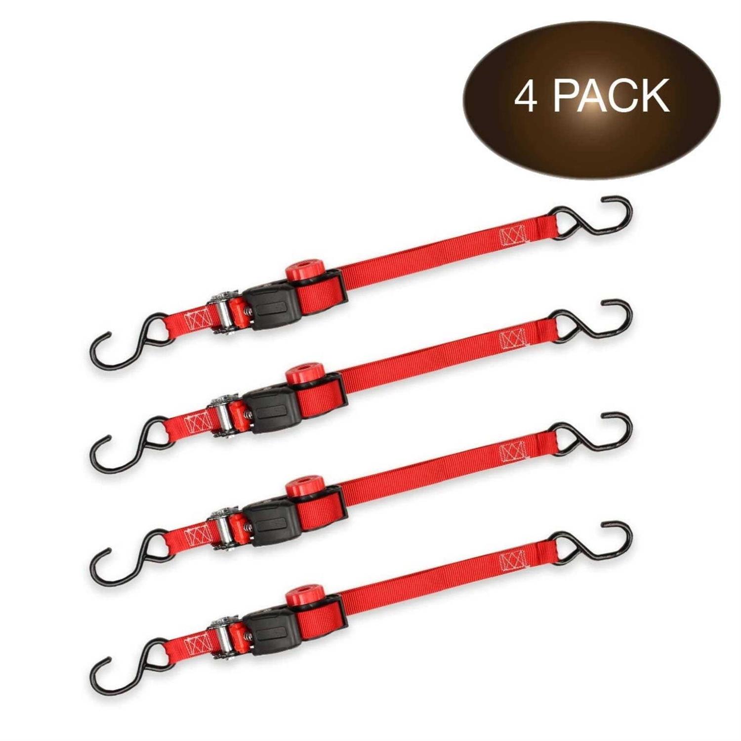 Self-Storing NeatStrap Ratchet Strap 1 in x 15 ft 4 Pack - Image 5