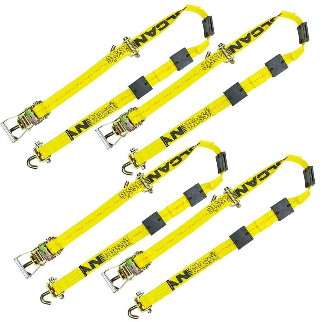 VULCAN Autohauler Car Tie Down Rolling Idler Three Cleat 120 Inch TH001-4P - Image 3
