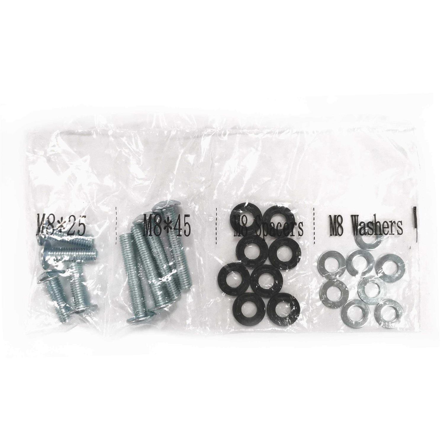 USX MOUNT TV Mounting bolts-M8x 45mm and M8 x 25mm TV Mounting Screws Compatible for Samsung TV with 2.5mm Spacers & 8.5mm Washer - Image 4