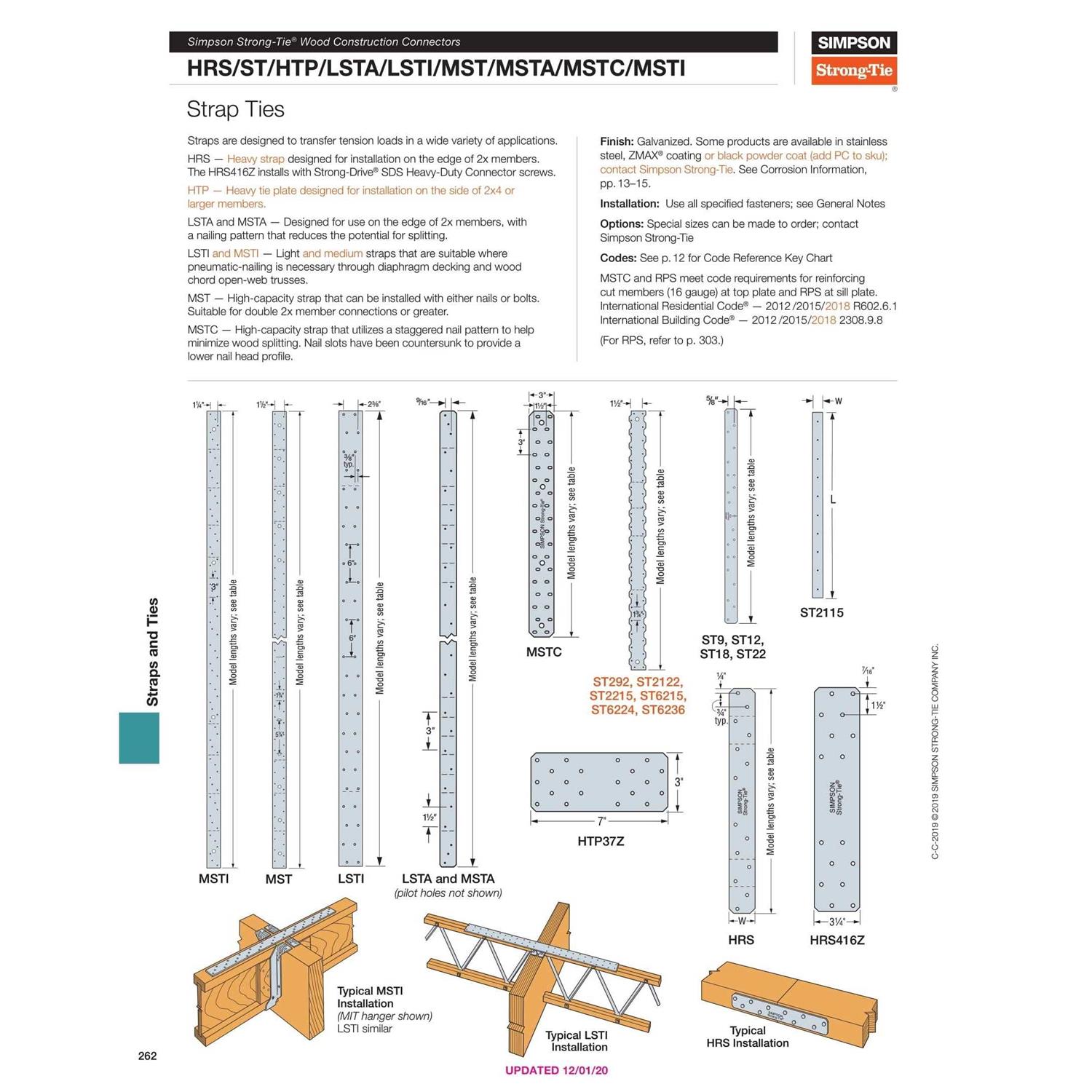 Simpson MSTA18Z 18 18 Gauge Medium Strap Tie - Image 5