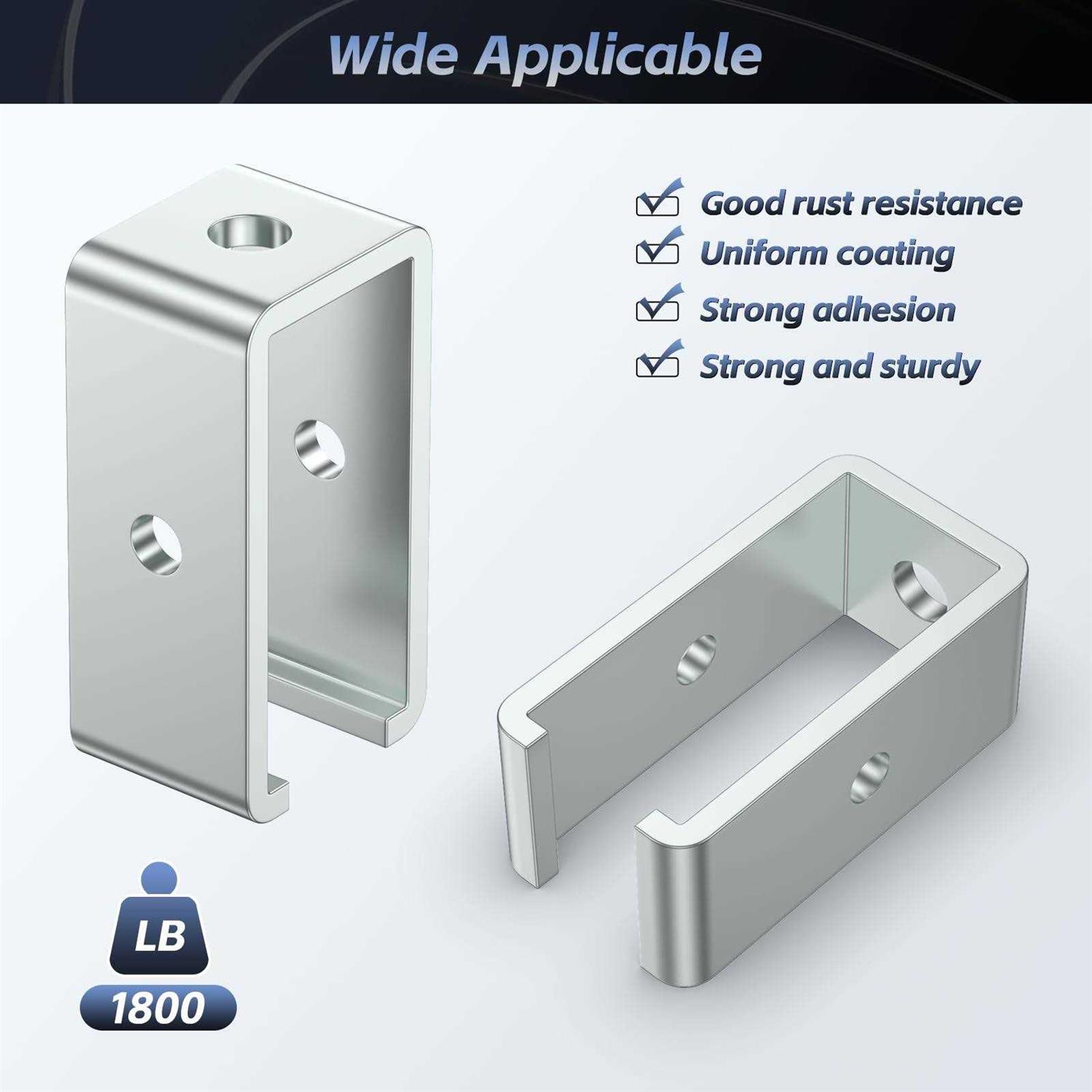 SKTREX Channel Trolley Track Hanger Bracket for UNISTRUT Strut Channel - Image 2