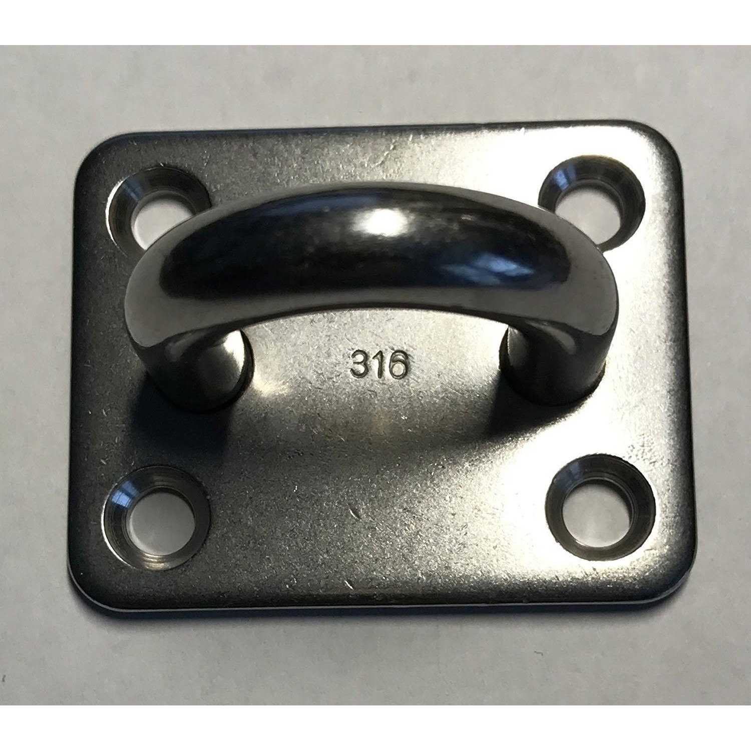 US Stainless Stainless Steel 316 Square Pad Eye Marine Grade - Image 3