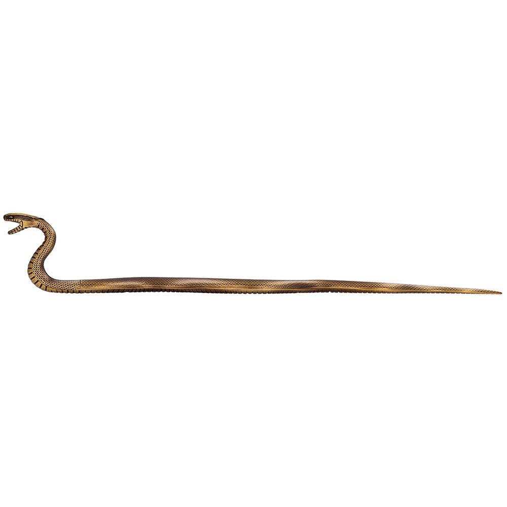 Siro Designs Eclectic Snake Pull in Antique Brass 1874-365ZN10 - Image 3