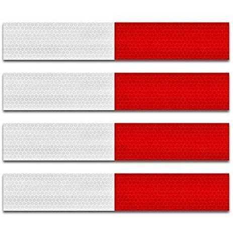 Reflective Tape ,Reflective Tape for Trailers 2”x12' Waterproof Self Adhesive Auto Truck Safety Reflector Strips Hazard Caution Warning