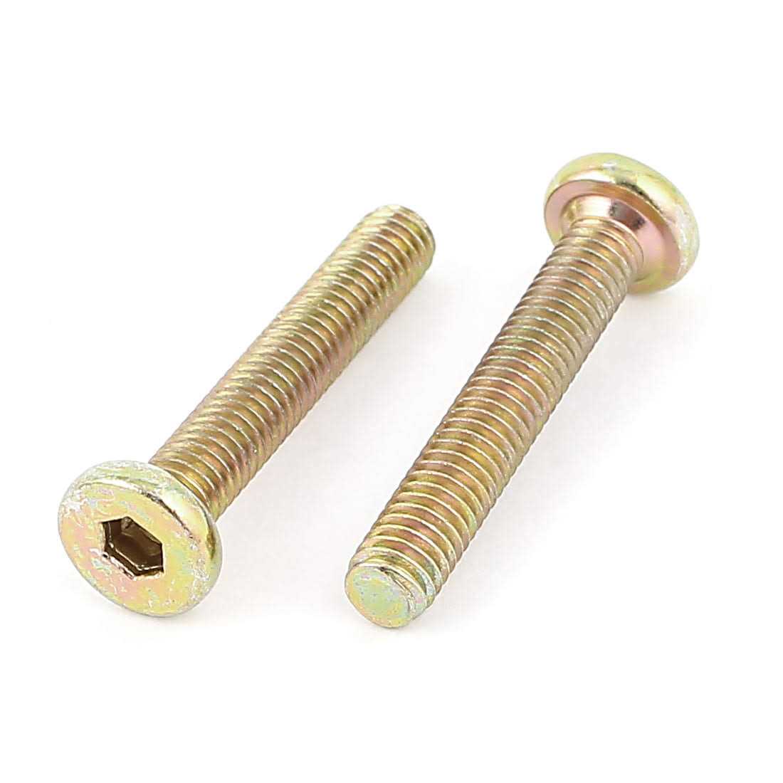 uxcell M6 x 35mm Full Thread Hexagon Socket Round Head Screws Bolts - Image 4