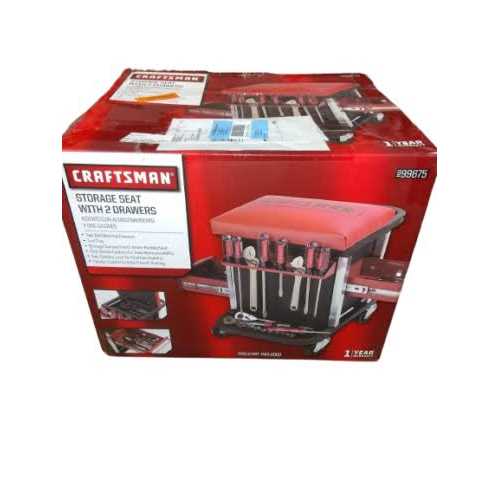 Craftsman Garage Glider Rolling Tool Chest Seat - Image 3